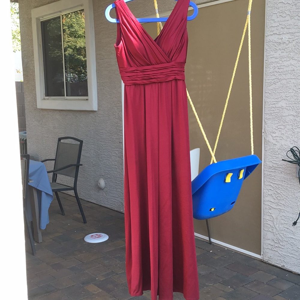 Maroon formal dress